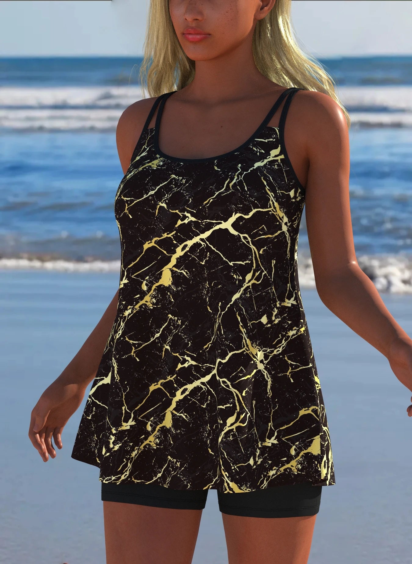 Women’s Sexy Luxury Tankini Set – Modern Summer Swimwear