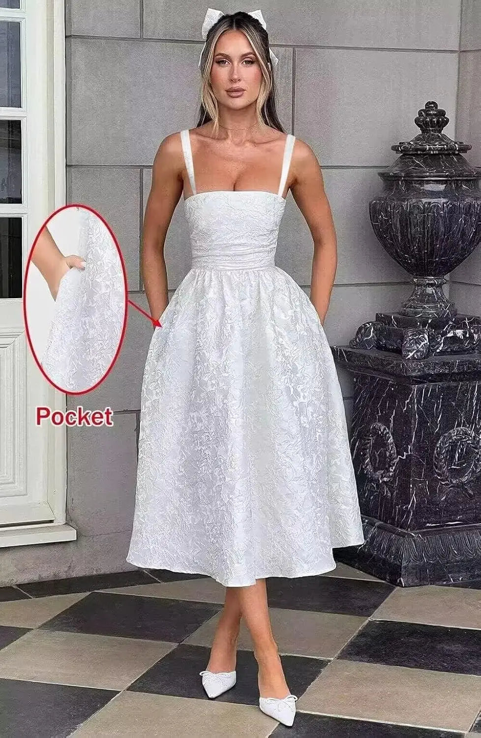 Make a graceful statement in this elegant Italian-inspired satin ball gown, designed for young women who love timeless sophistication with a modern fashionable touch. Perfect for back-to-school events