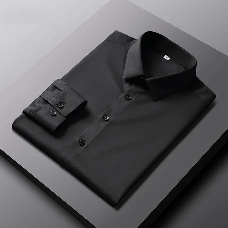 Men’s Casual Fashion Long Sleeve Shirt – Business Elegance Redefined