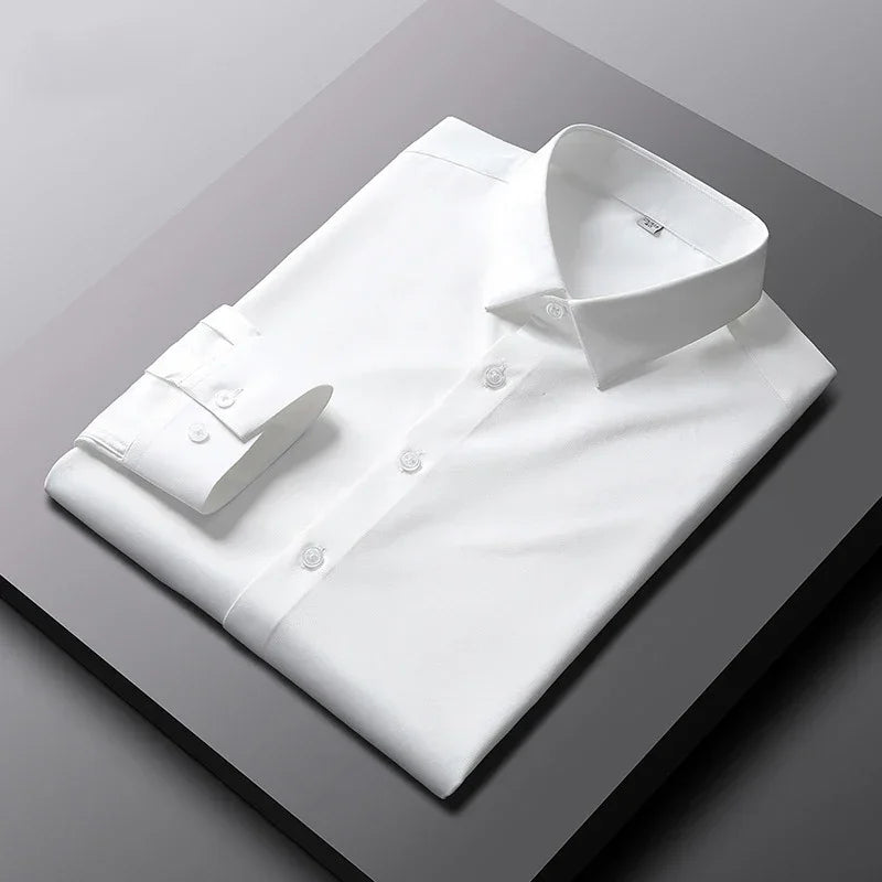 Men’s Casual Fashion Long Sleeve Shirt – Business Elegance Redefined