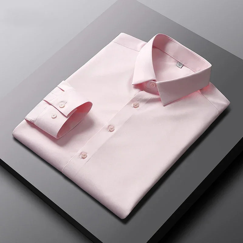 Men’s Casual Fashion Long Sleeve Shirt – Business Elegance Redefined