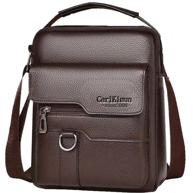 Elegant PU Leather Crossbody Business Bag
