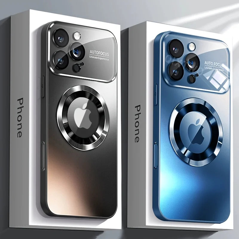 New Luxury MagSafe Glass Camera Case