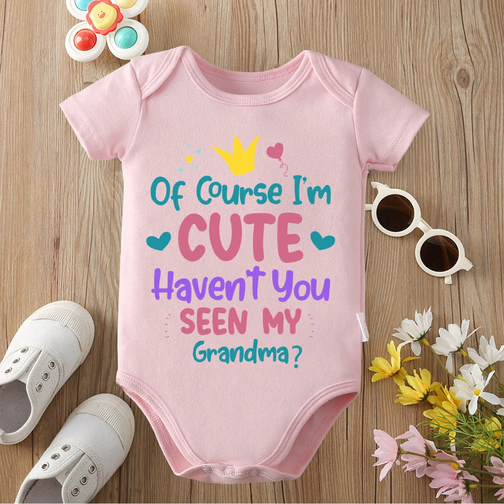 Born Because of Love” Baby Romper – 100% Cotton Newborn Bodysuit for 0–12 Months