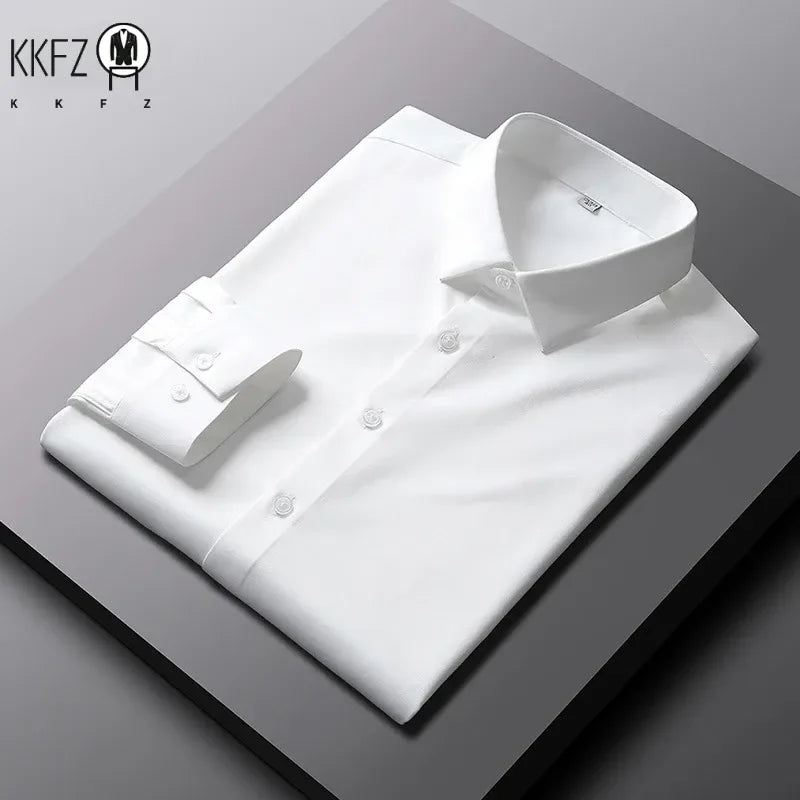 Men’s Casual Fashion Long Sleeve Shirt – Business Elegance Redefined