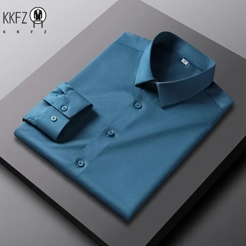 Men’s Casual Fashion Long Sleeve Shirt – Business Elegance Redefined