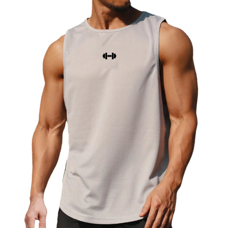 Summer Men’s Gym Tank Top – Fitness & Basketball Style