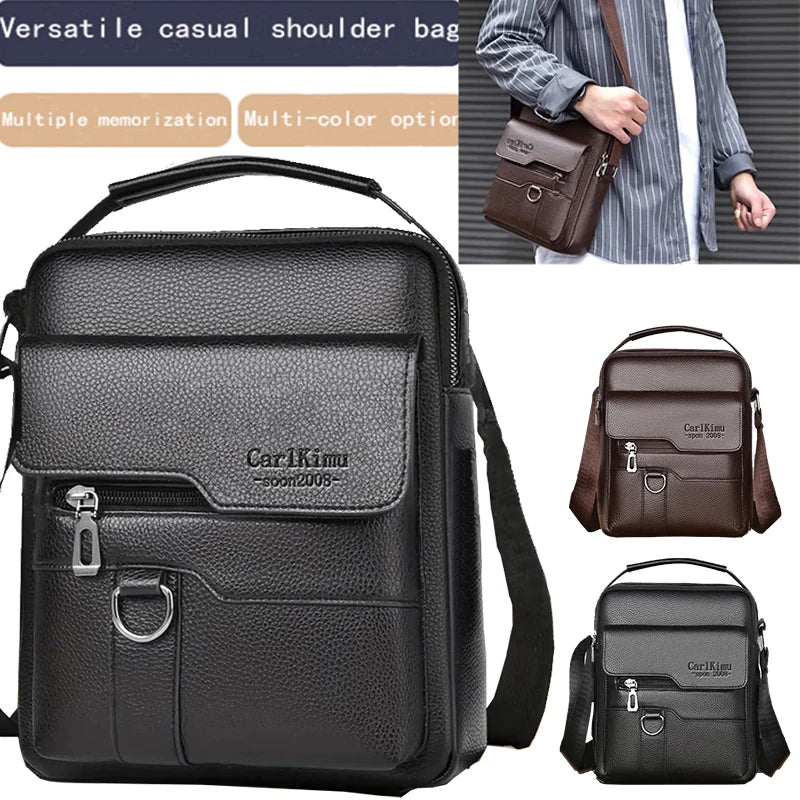 Elegant PU Leather Crossbody Business Bag