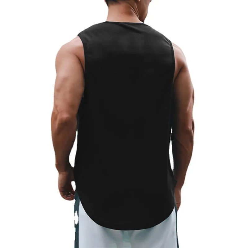Summer Men’s Gym Tank Top – Fitness & Basketball Style