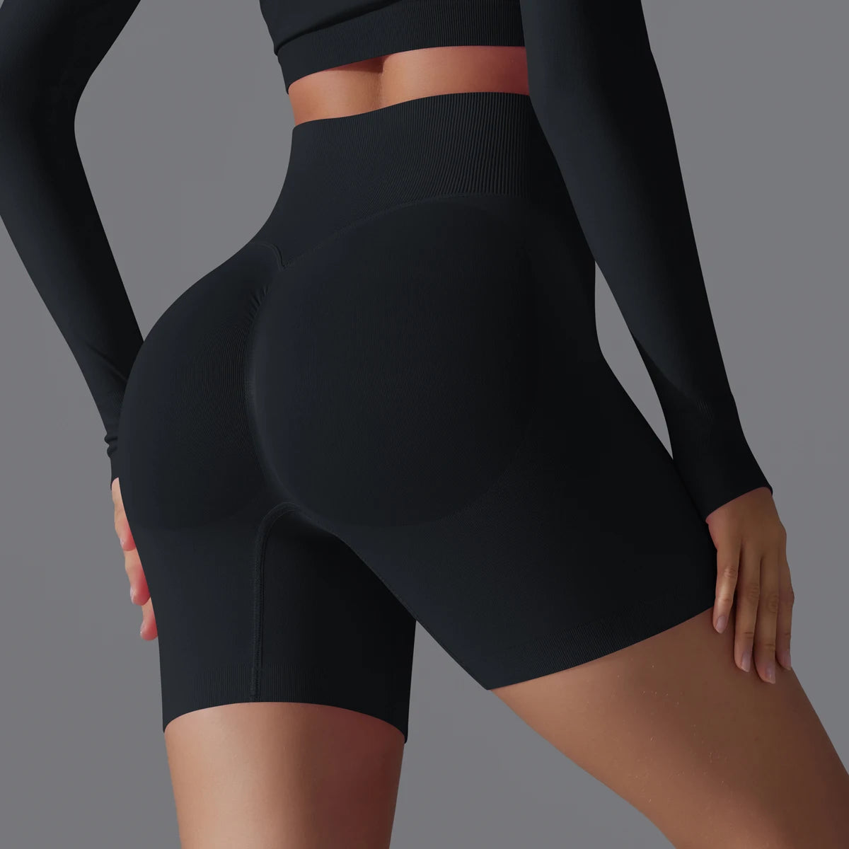 Women’s Seamless Yoga Shorts – Sculpting Comfort with Athletic Elegance
