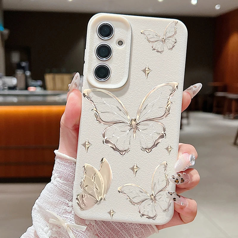 Luxury Butterfly Case for Samsung Galaxy – Elegant Protection with a Stylish Touch