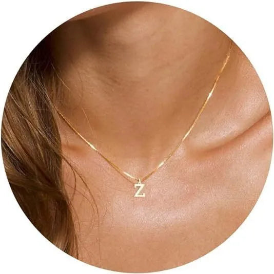 A–Z Initial Necklace | 18K Gold Plated