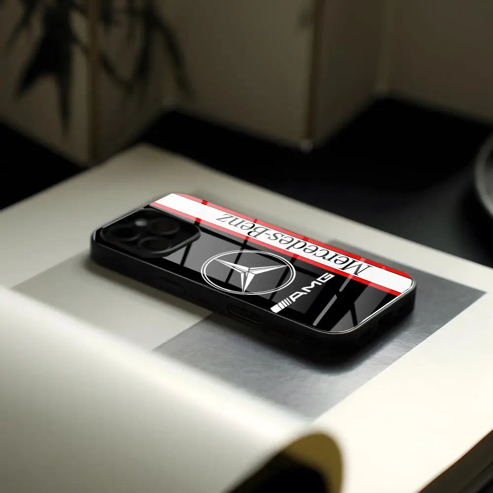 Inspired by premium automotive elegance, this sophisticated phone case brings a luxurious modern touch to your iPhone.