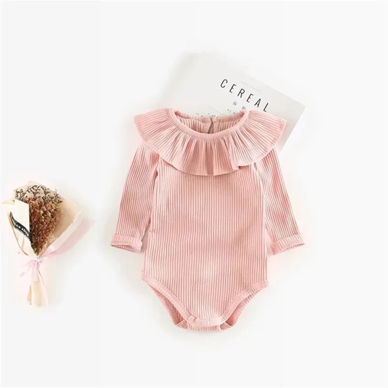 Adorable Infant Baby Girl Bodysuit – Soft One-Piece Outfit for Spring & Autumn