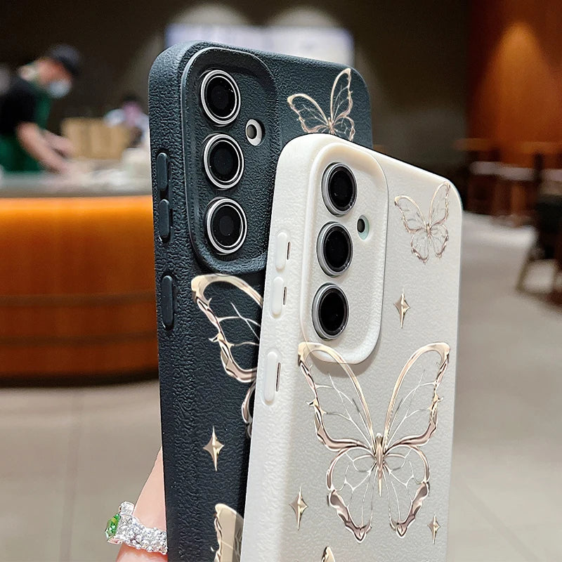Luxury Butterfly Case for Samsung Galaxy – Elegant Protection with a Stylish Touch