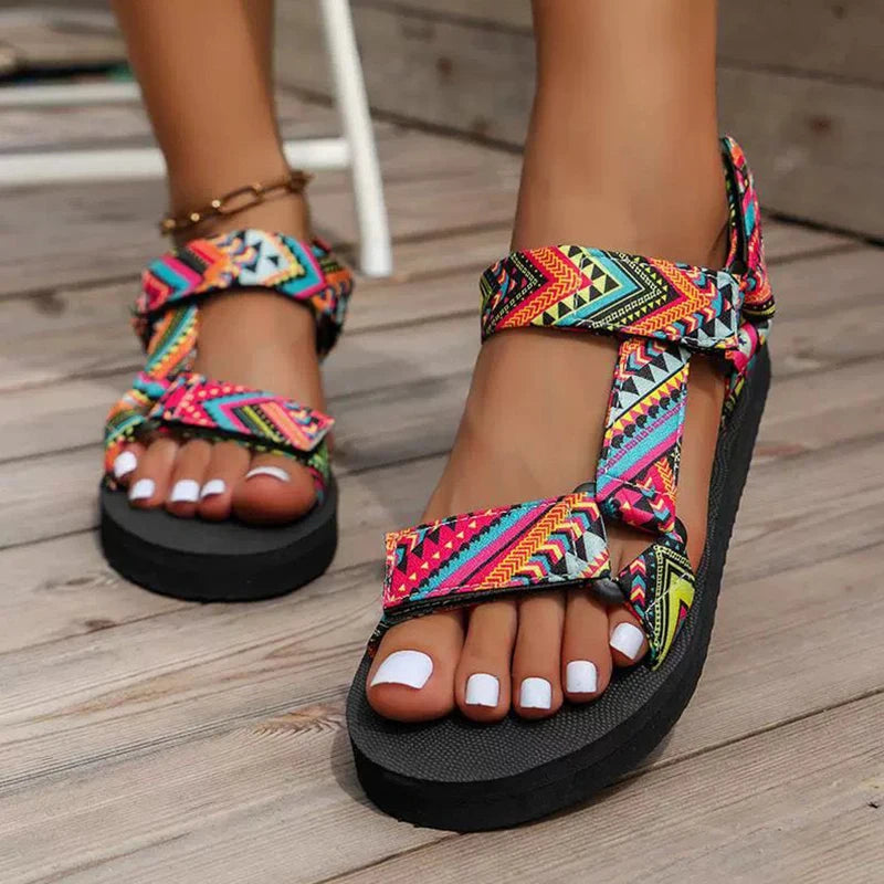 Summer Flat Beach Sandals for Women – Natural Elegance & Everyday Comfort