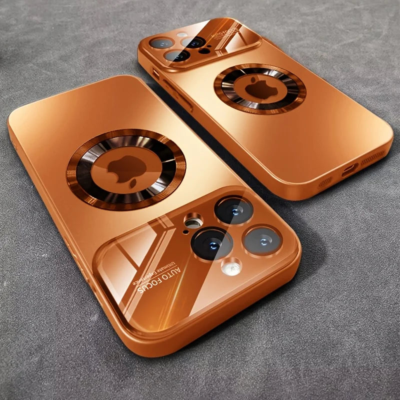 New Luxury MagSafe Glass Camera Case