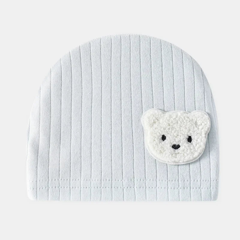 Bear Newborn Baby Romper with Hat – Soft Cotton One-Piece Outfit for Boys & Girls
