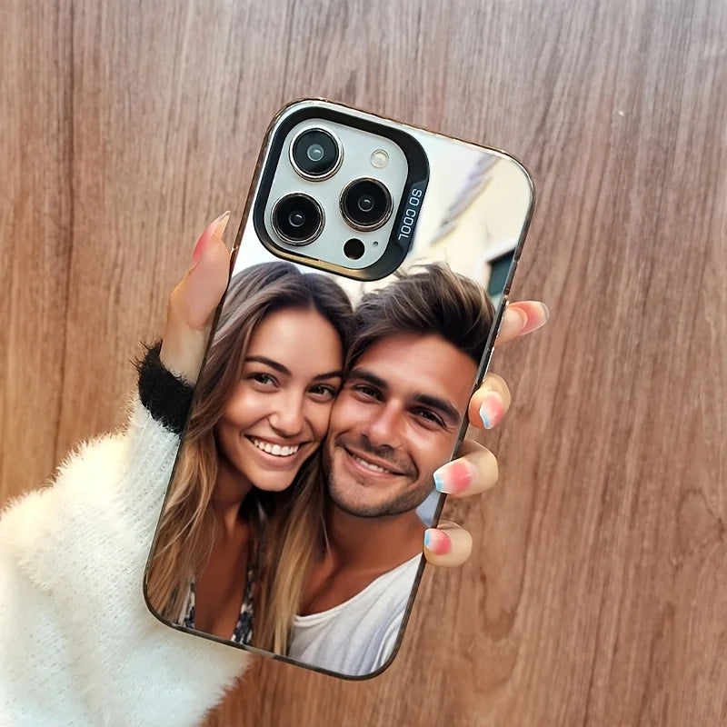 Turn your favorite memories into a stylish statement with this elegant personalized phone case.