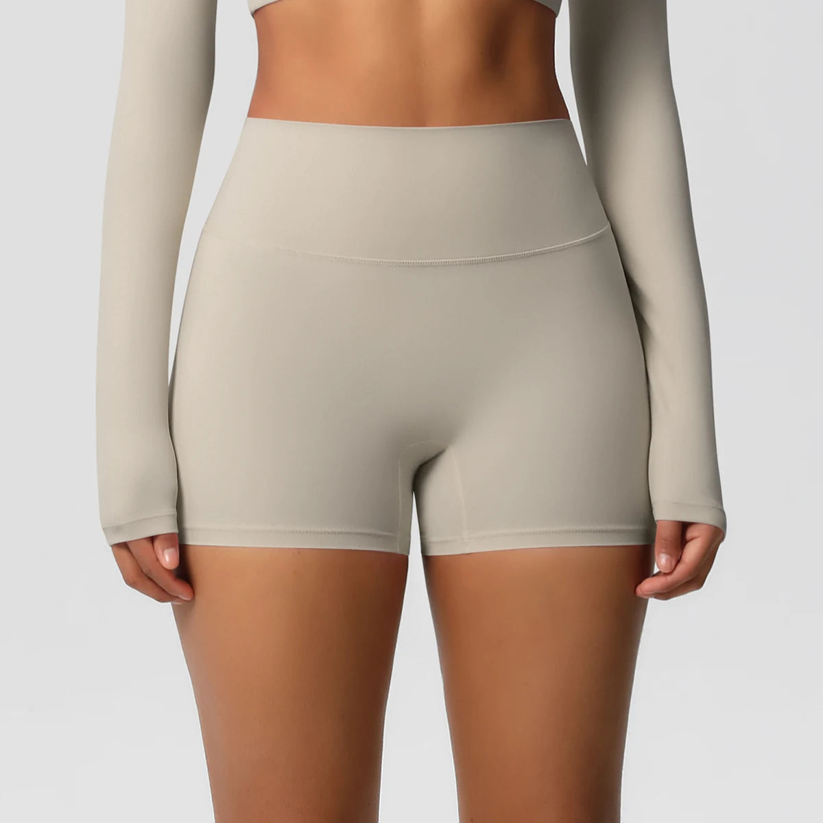 Women’s High-Waist Yoga Shorts – Sculpting Elegance with Second-Skin Comfort
