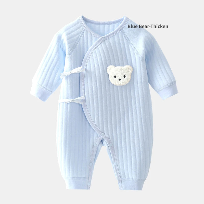Bear Newborn Baby Romper with Hat – Soft Cotton One-Piece Outfit for Boys & Girls