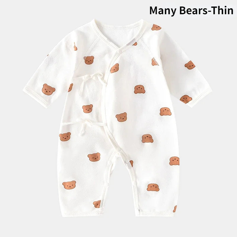 Bear Newborn Baby Romper with Hat – Soft Cotton One-Piece Outfit for Boys & Girls