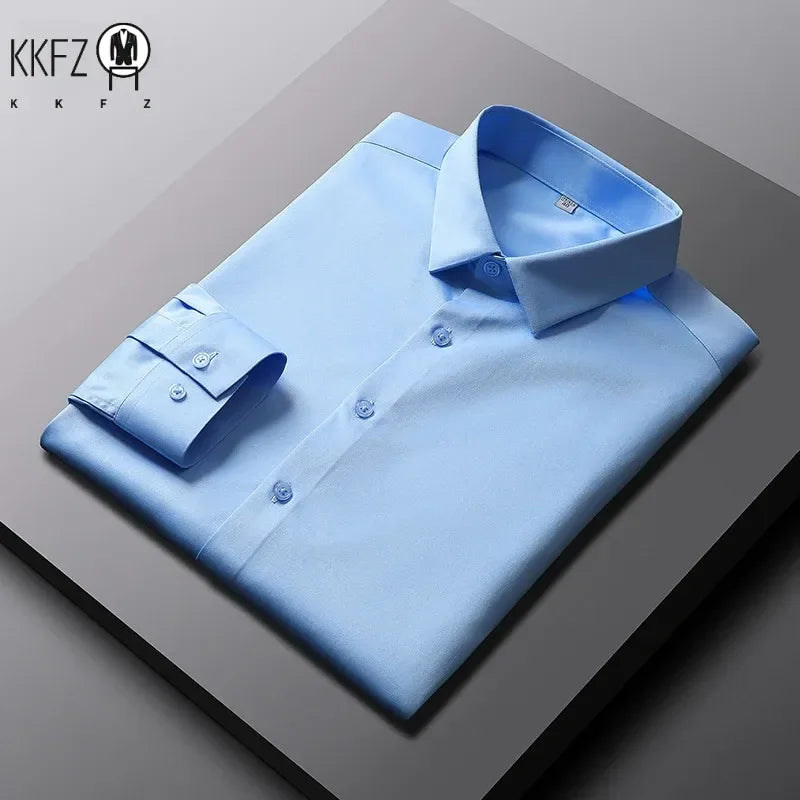 Men’s Casual Fashion Long Sleeve Shirt – Business Elegance Redefined