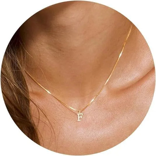 A–Z Initial Necklace | 18K Gold Plated