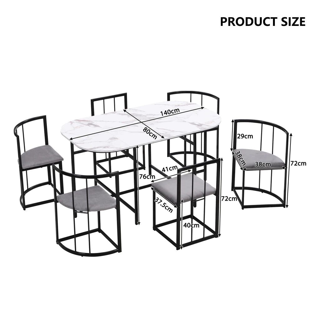 Elegant Dining Table and Chair Set for Kitchen & Dining Room