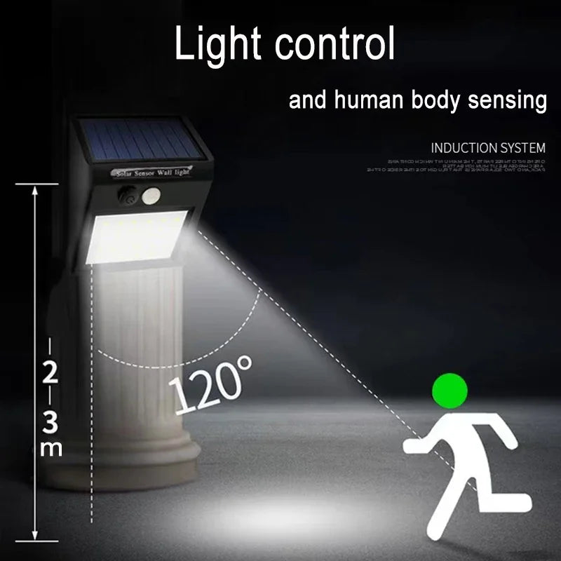 A smart solar light that brightens your space with safety and style—motion-activated, energy-saving, and waterproof, perfect for your garden or porch.