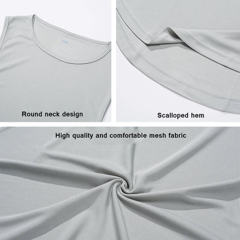 Summer Men’s Gym Tank Top – Fitness & Basketball Style