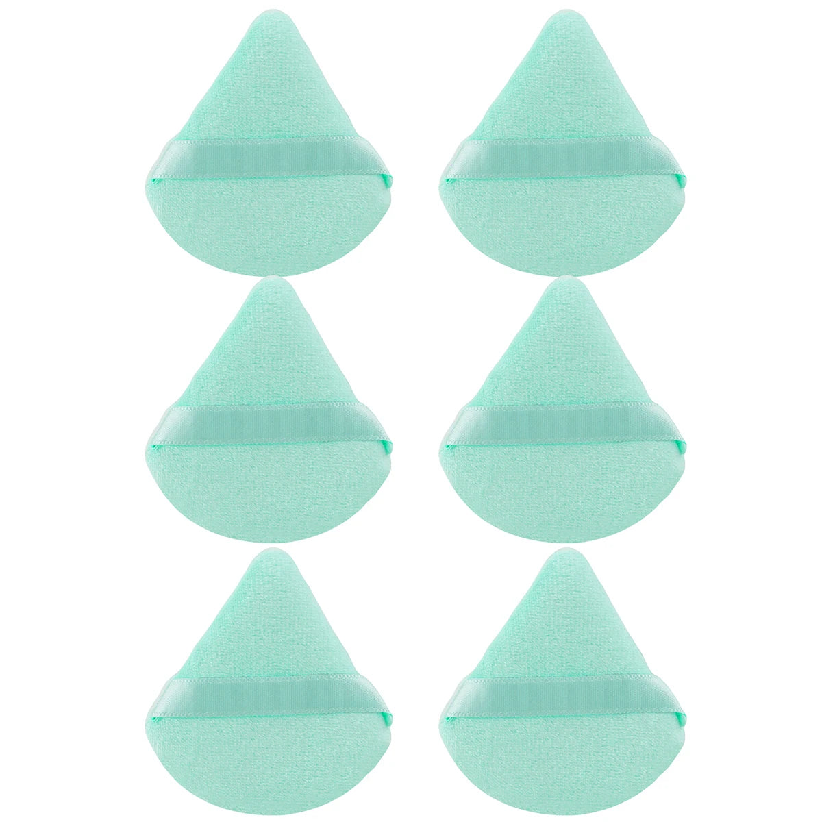 6PCS Soft Velour Triangle Powder Puff Set