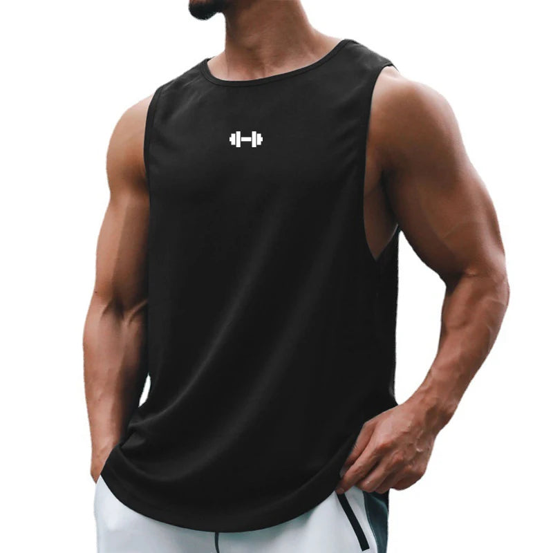 Summer Men’s Gym Tank Top – Fitness & Basketball Style