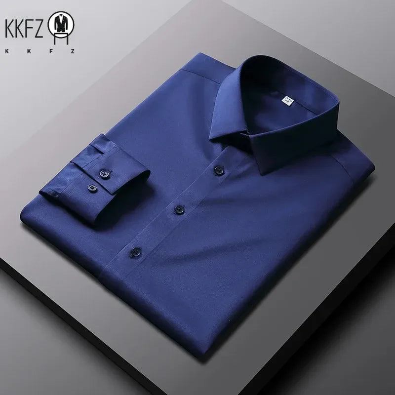 Men’s Casual Fashion Long Sleeve Shirt – Business Elegance Redefined