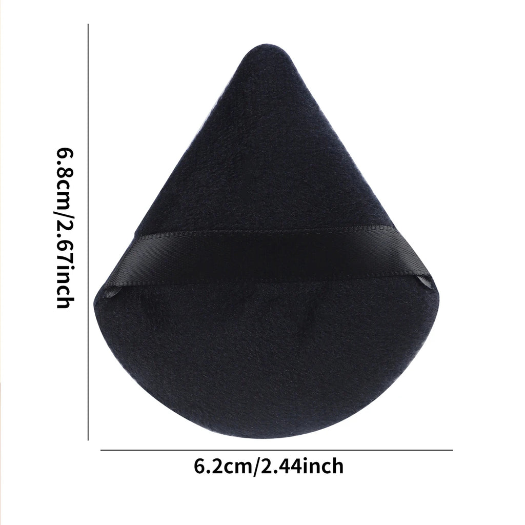 6PCS Soft Velour Triangle Powder Puff Set