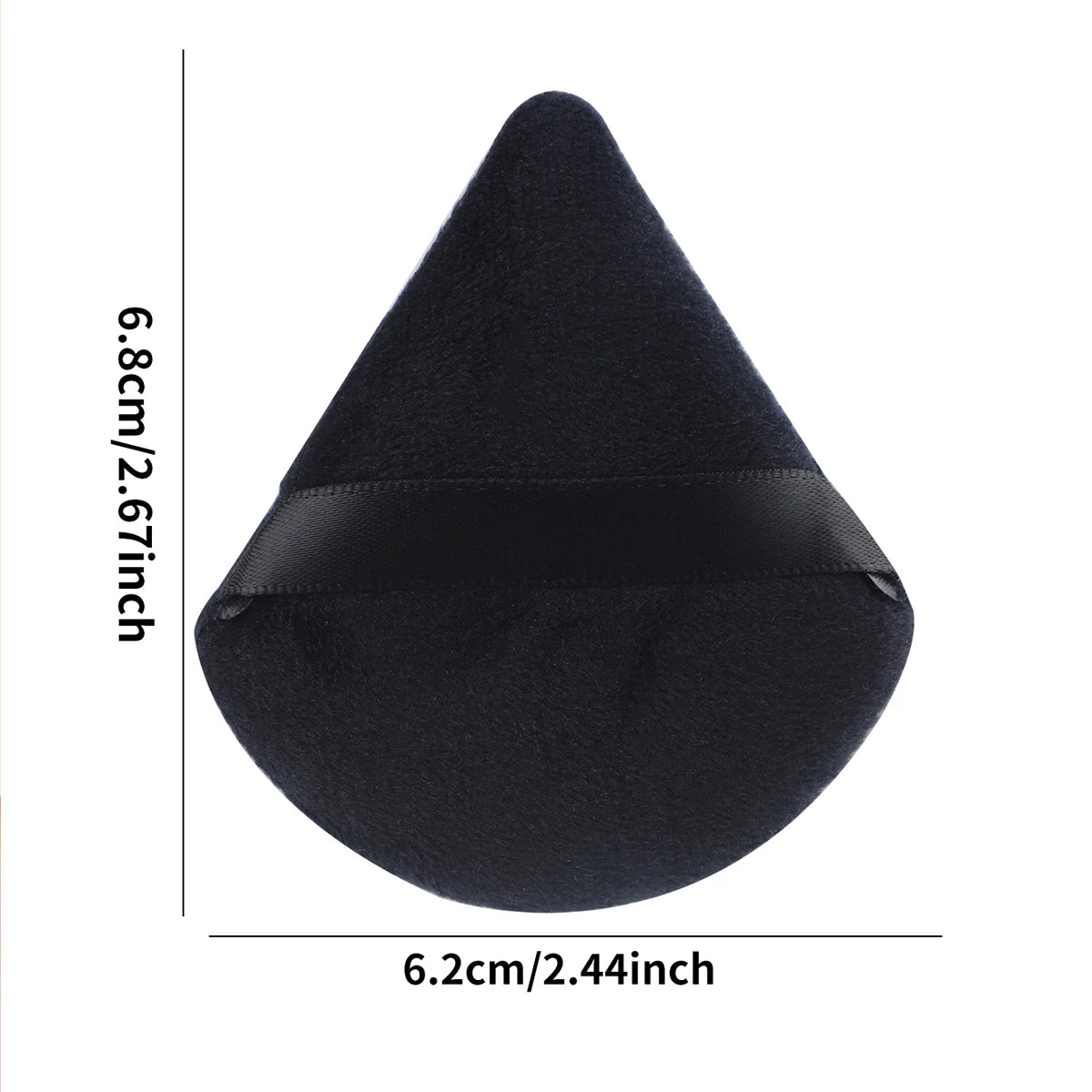 6PCS Soft Velour Triangle Powder Puff Set