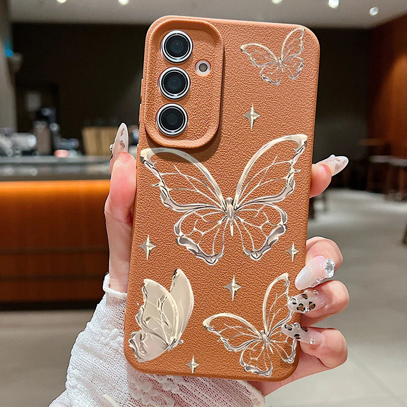 Luxury Butterfly Case for Samsung Galaxy – Elegant Protection with a Stylish Touch