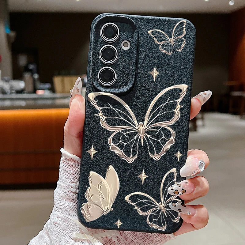 Luxury Butterfly Case for Samsung Galaxy – Elegant Protection with a Stylish Touch