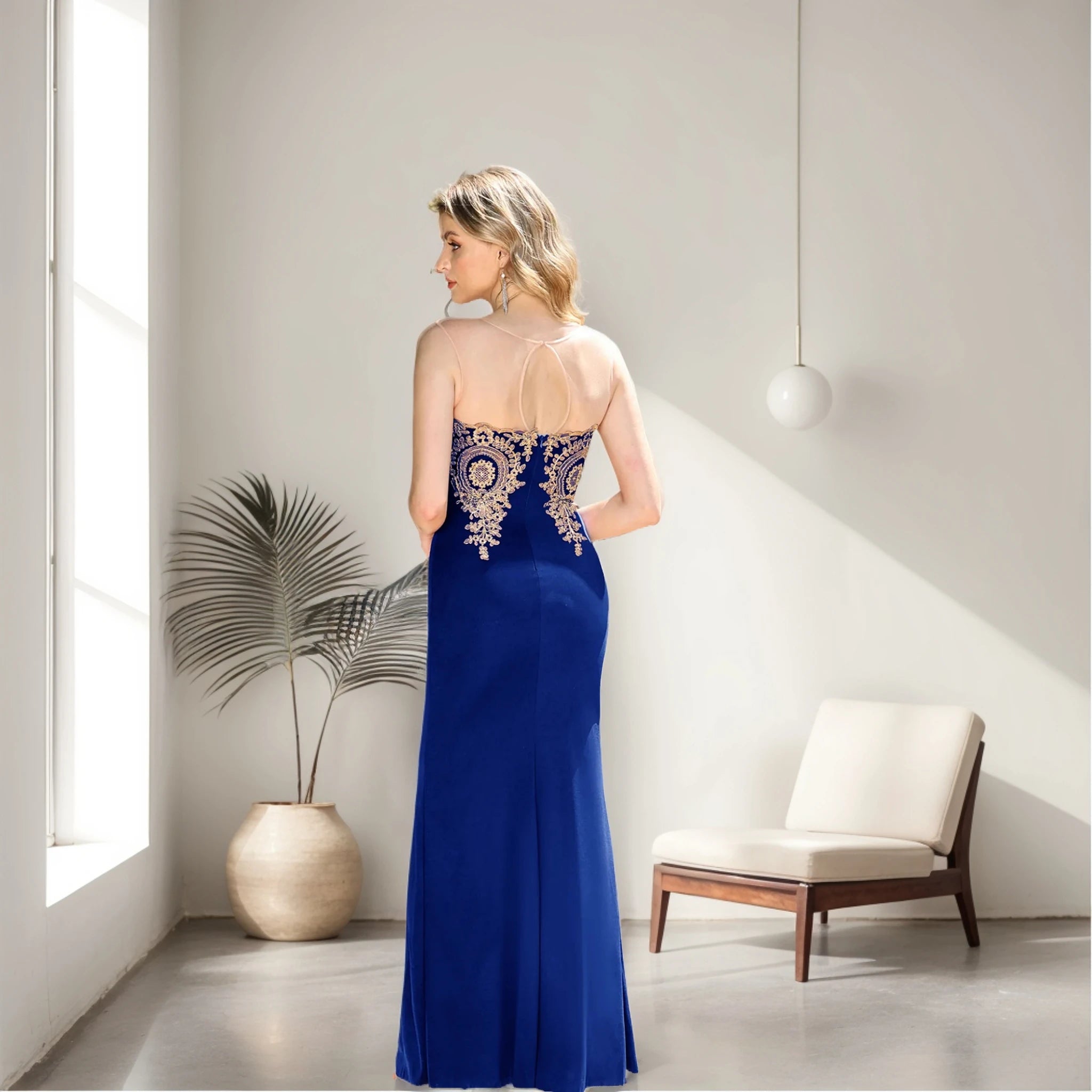 Step into timeless elegance with the stunning mermaid evening gown from MisShow