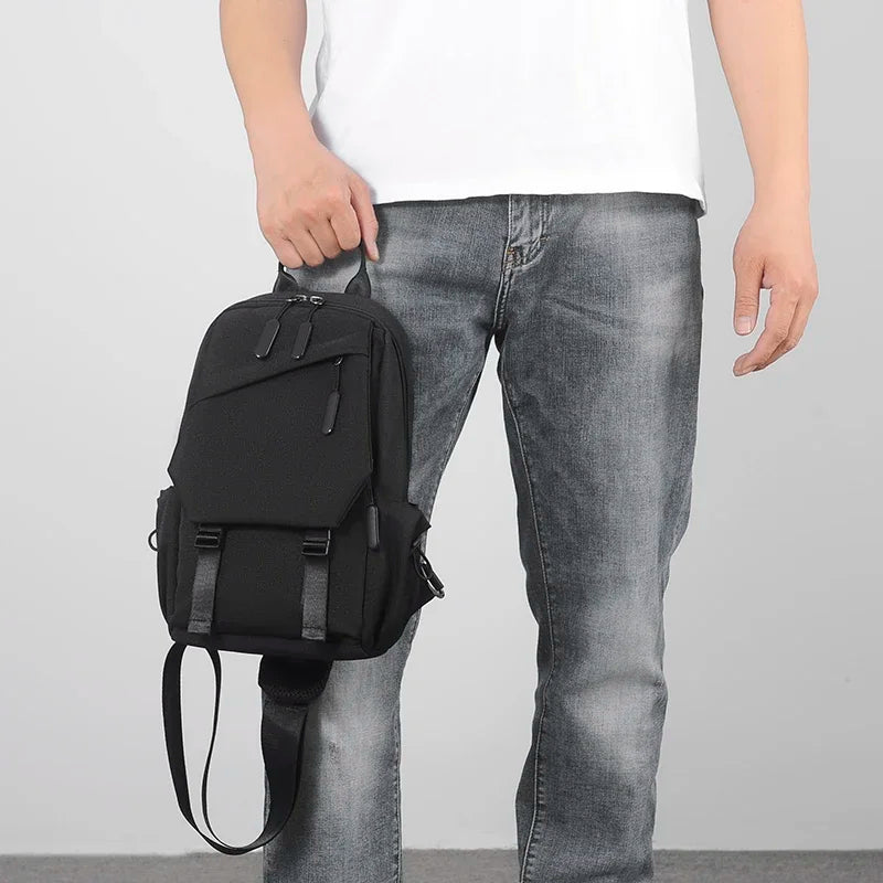 Men’s Premium Crossbody Chest Bag – Modern Style for Everyday Adventure