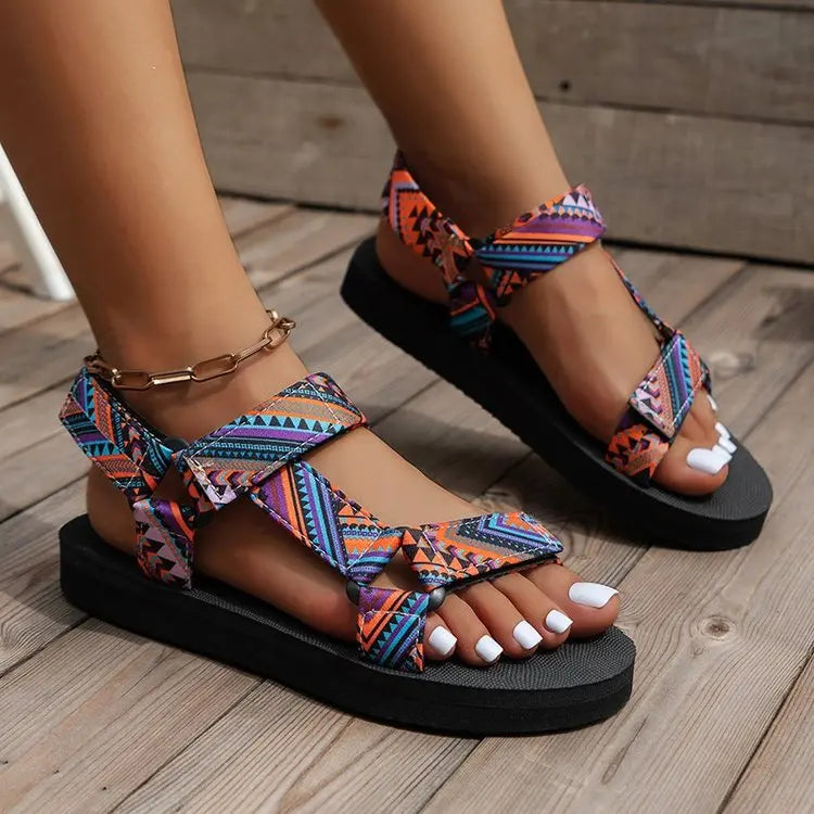 Summer Flat Beach Sandals for Women – Natural Elegance & Everyday Comfort