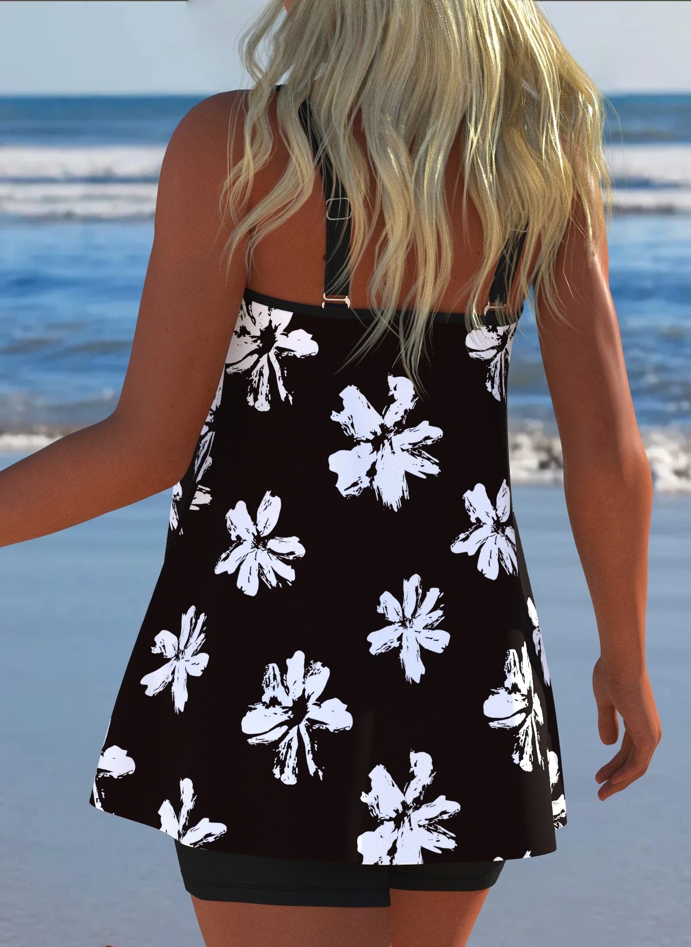 Women’s Modern Luxury Tankini Set – Sexy Two-Piece Swimwear