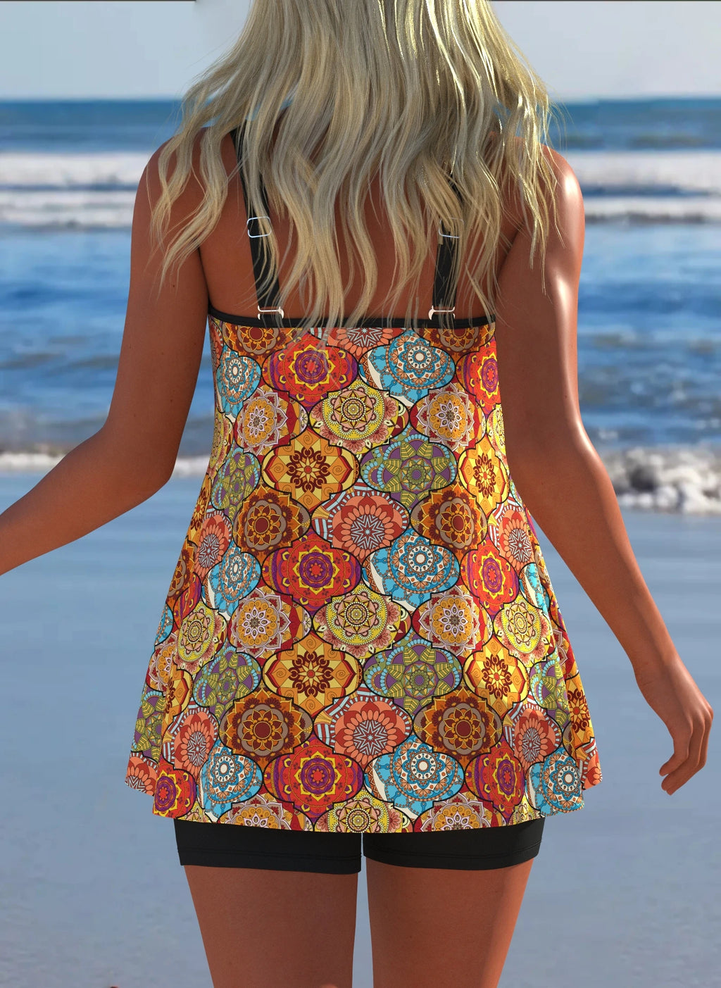 Women’s Modern Luxury Tankini Set – Two-Piece Swimwear