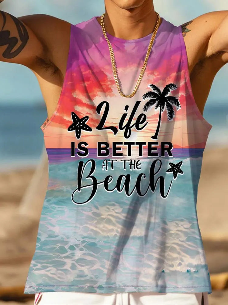New Summer Casual Men’s Sleeveless T-Shirt