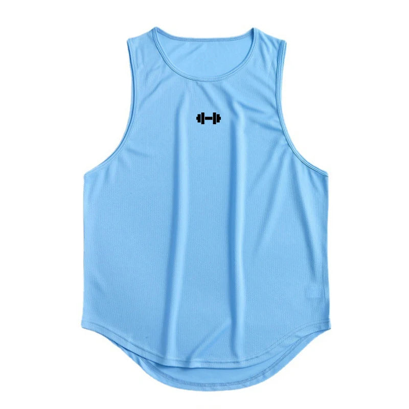 Summer Men’s Gym Tank Top – Fitness & Basketball Style
