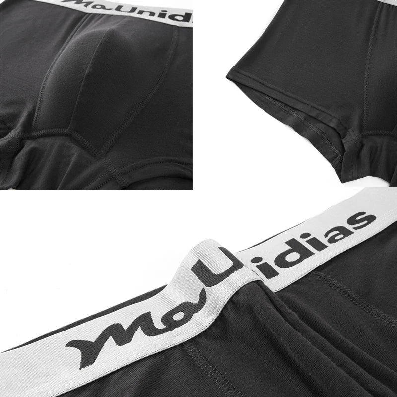 3PCS Classic Men’s Boxer Briefs – Premium Bamboo Fiber, Modern Fit & Ultra-Soft Comfort