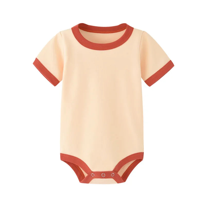 Solid Color Baby Romper – Soft Summer Newborn Bodysuit & Loungewear Outfit