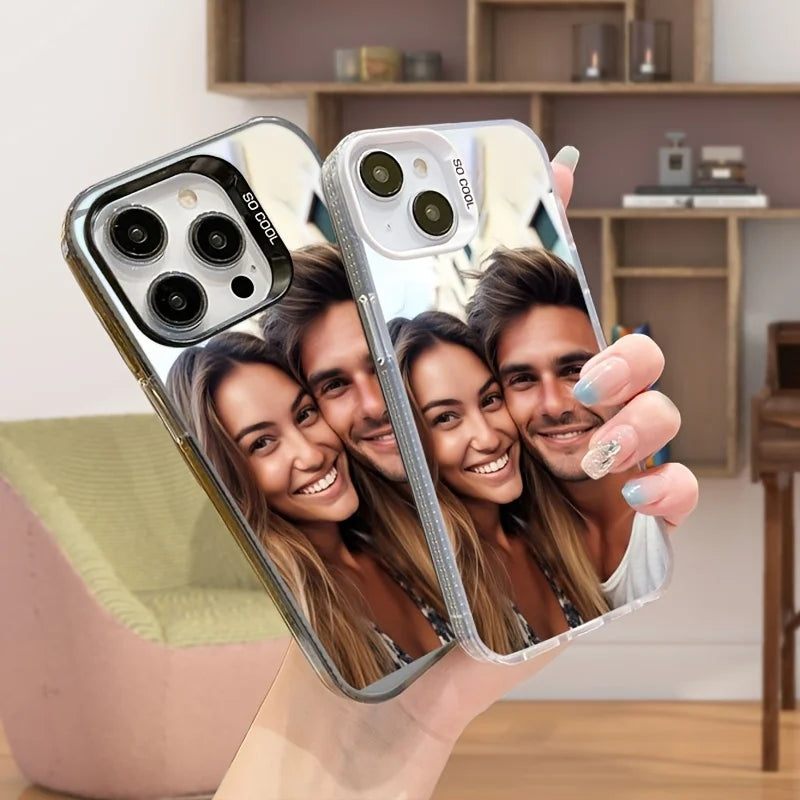 Turn your favorite memories into a stylish statement with this elegant personalized phone case.