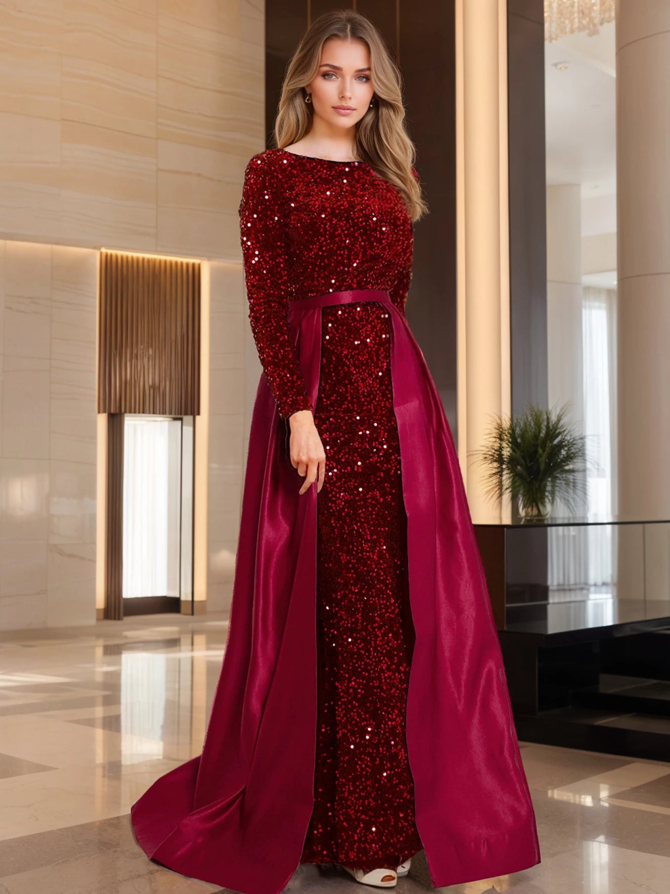 Make a breathtaking entrance in the elegant evening gowns from Romagic. Designed for modern sophistication