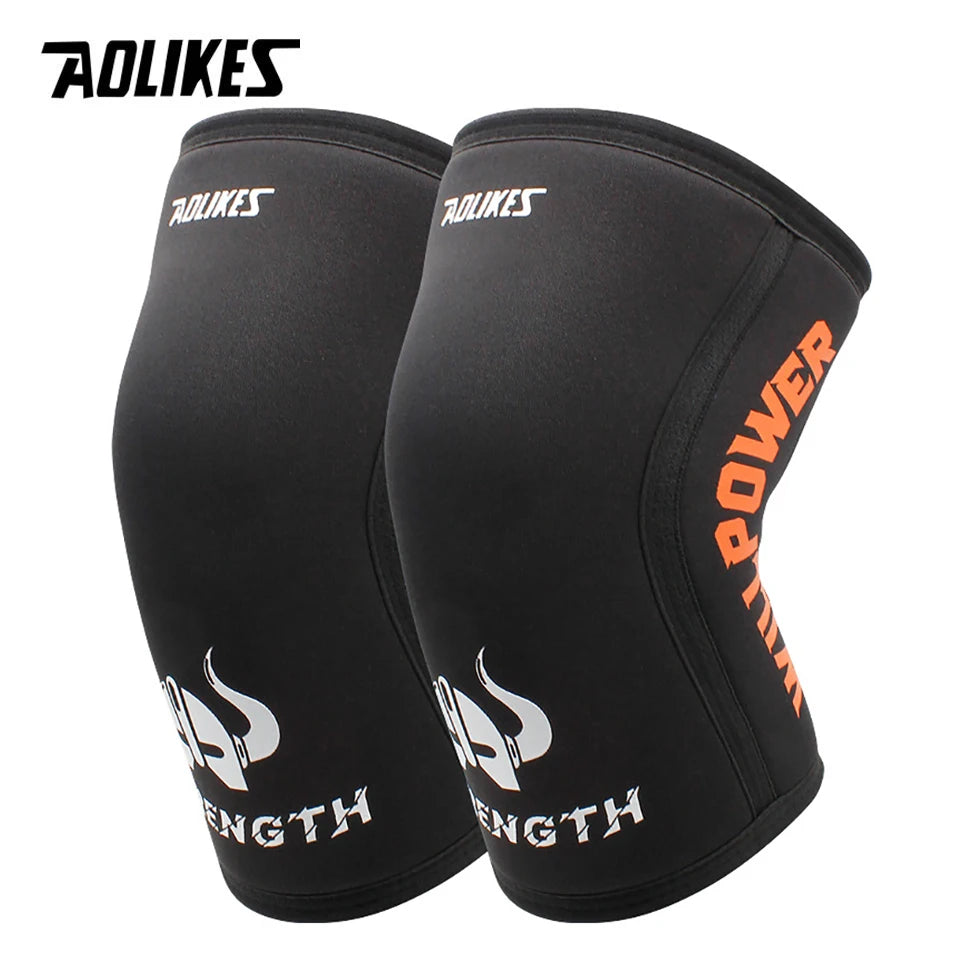 AOLIKES 7MM Neoprene Knee Pads – Compression Support for Weightlifting & CrossFit
